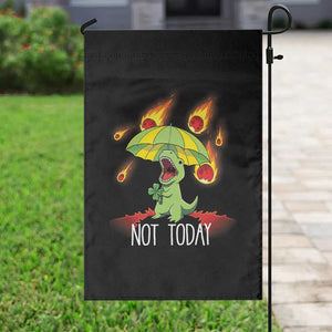 Dinosaur Meteor Shower Astronomy Humor Garden Flag Not Today TS12 Print Your Wear