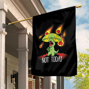 Dinosaur Meteor Shower Astronomy Humor Garden Flag Not Today TS12 Print Your Wear