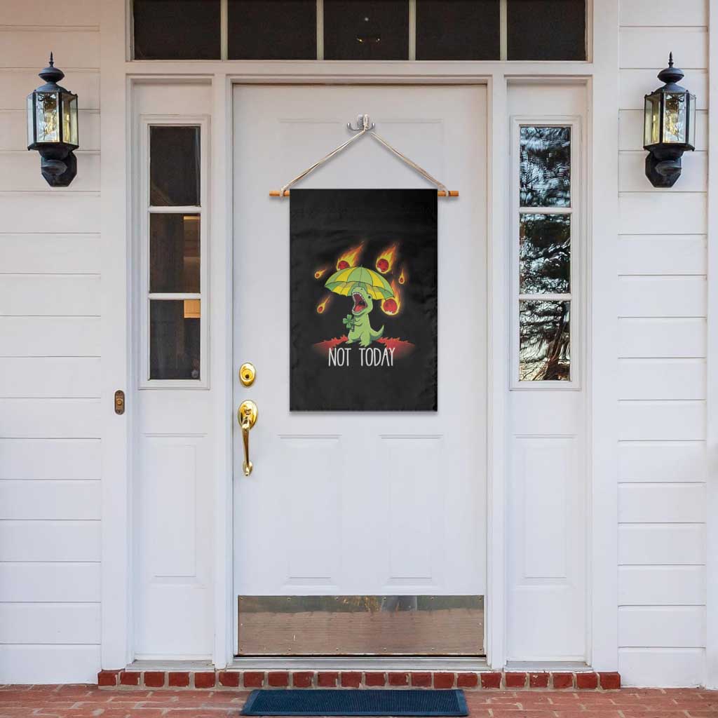 Dinosaur Meteor Shower Astronomy Humor Garden Flag Not Today TS12 Print Your Wear