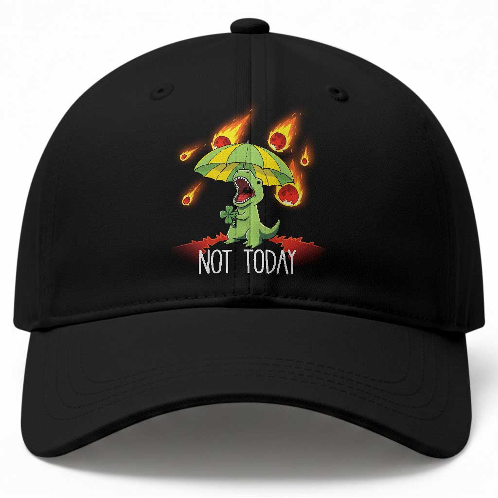 Dinosaur Meteor Shower Astronomy Humor Baseball Cap Not Today TS12 Print Your Wear