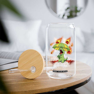 Dinosaur Meteor Shower Astronomy Humor Glass Can Not Today TS12 Print Your Wear