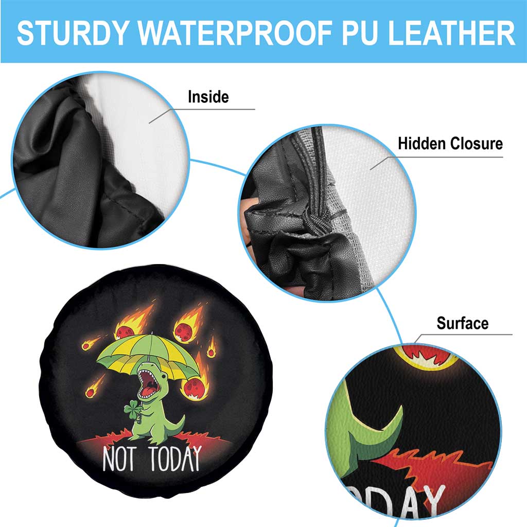 Dinosaur Meteor Shower Astronomy Humor Spare Tire Cover Not Today TS12 Print Your Wear