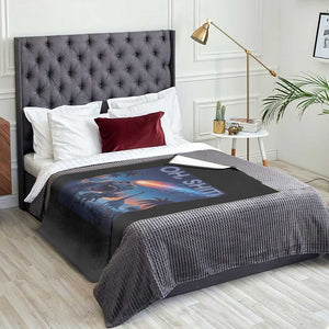 Funny Dinosaur Meteorite Throw Blanket Astronomy Lover Gift TS12 Print Your Wear
