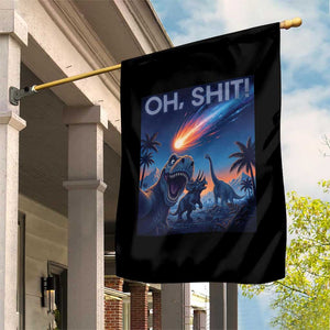 Funny Dinosaur Meteorite Garden Flag Astronomy Lover Gift TS12 Print Your Wear
