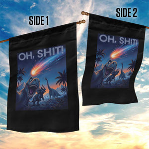 Funny Dinosaur Meteorite Garden Flag Astronomy Lover Gift TS12 Print Your Wear