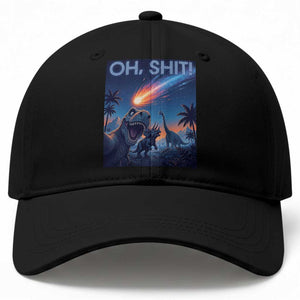 Funny Dinosaur Meteorite Baseball Cap Astronomy Lover Gift TS12 Print Your Wear