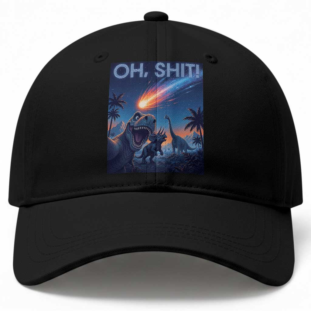 Funny Dinosaur Meteorite Baseball Cap Astronomy Lover Gift TS12 Print Your Wear