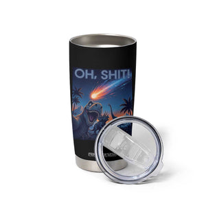 Funny Dinosaur Meteorite Tumbler Cup Astronomy Lover Gift TS12 Print Your Wear