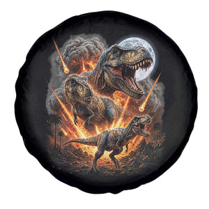 Funny Dinosaur Meteorite Strike Spare Tire Cover Epic Paleontology Gift TS12 Print Your Wear
