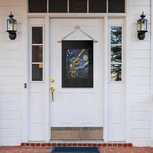 Dinosaur Starry Night Meteor Shower Garden Flag Astronomy Lover Gift TS12 Print Your Wear