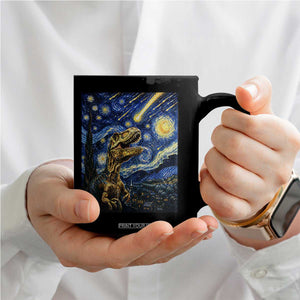 Dinosaur Starry Night Meteor Shower Coffee Mug Astronomy Lover Gift TS12 Print Your Wear