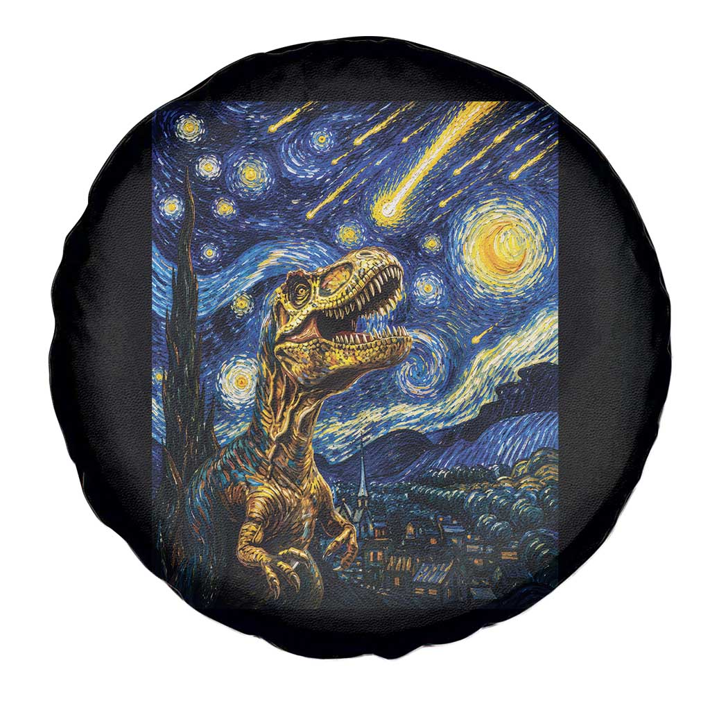 Dinosaur Starry Night Meteor Shower Spare Tire Cover Astronomy Lover Gift TS12 Print Your Wear