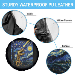 Dinosaur Starry Night Meteor Shower Spare Tire Cover Astronomy Lover Gift TS12 Print Your Wear