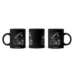 Bigfoot Camping Under Meteor Showers Coffee Mug Stargazer Gift TS12 Print Your Wear