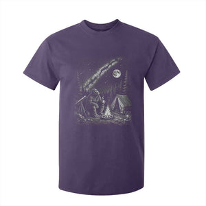 Bigfoot Camping Under Meteor Showers T Shirt For Kid Stargazer Gift TS12 Purple Print Your Wear