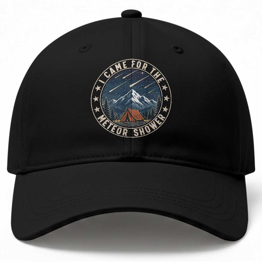I Came For The Meteor Shower Baseball Cap Funny Astronomy Camping TS12 Print Your Wear