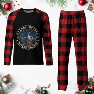 I Came For The Meteor Shower Plaid Pajama Set Funny Astronomy Camping TS12 Buffalo Plaid Print Your Wear