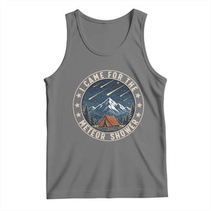 I Came For The Meteor Shower Tank Top Funny Astronomy Camping TS12 Black Heather Print Your Wear