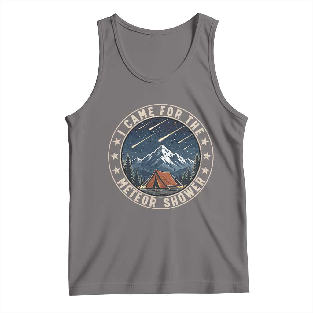 I Came For The Meteor Shower Tank Top Funny Astronomy Camping TS12 Deep Heather Print Your Wear