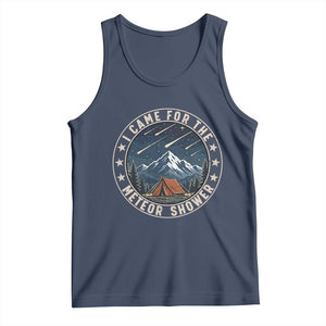 I Came For The Meteor Shower Tank Top Funny Astronomy Camping TS12 Navy Print Your Wear