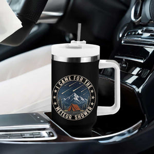 I Came For The Meteor Shower Tumbler With Handle Funny Astronomy Camping TS12 Print Your Wear