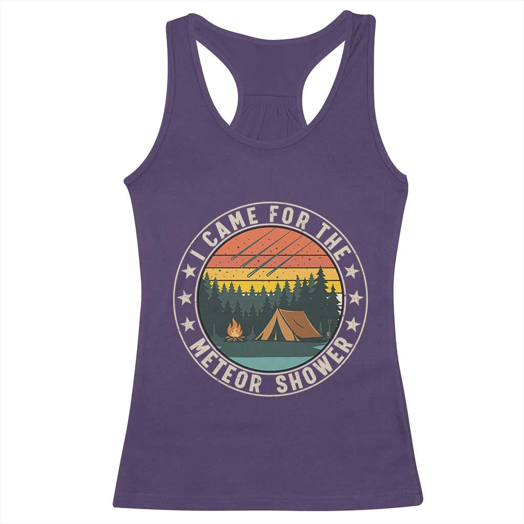 I Came For The Meteor Shower Racerback Tank Top Stargazer Camping Gift TS12 Purple Print Your Wear