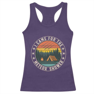 I Came For The Meteor Shower Racerback Tank Top Stargazer Camping Gift TS12 Purple Print Your Wear