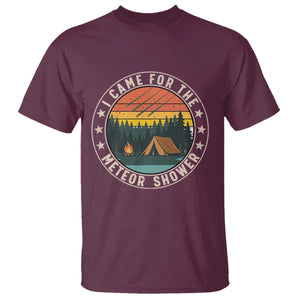 I Came For The Meteor Shower T Shirt Stargazer Camping Gift TS12 Maroon Print Your Wear