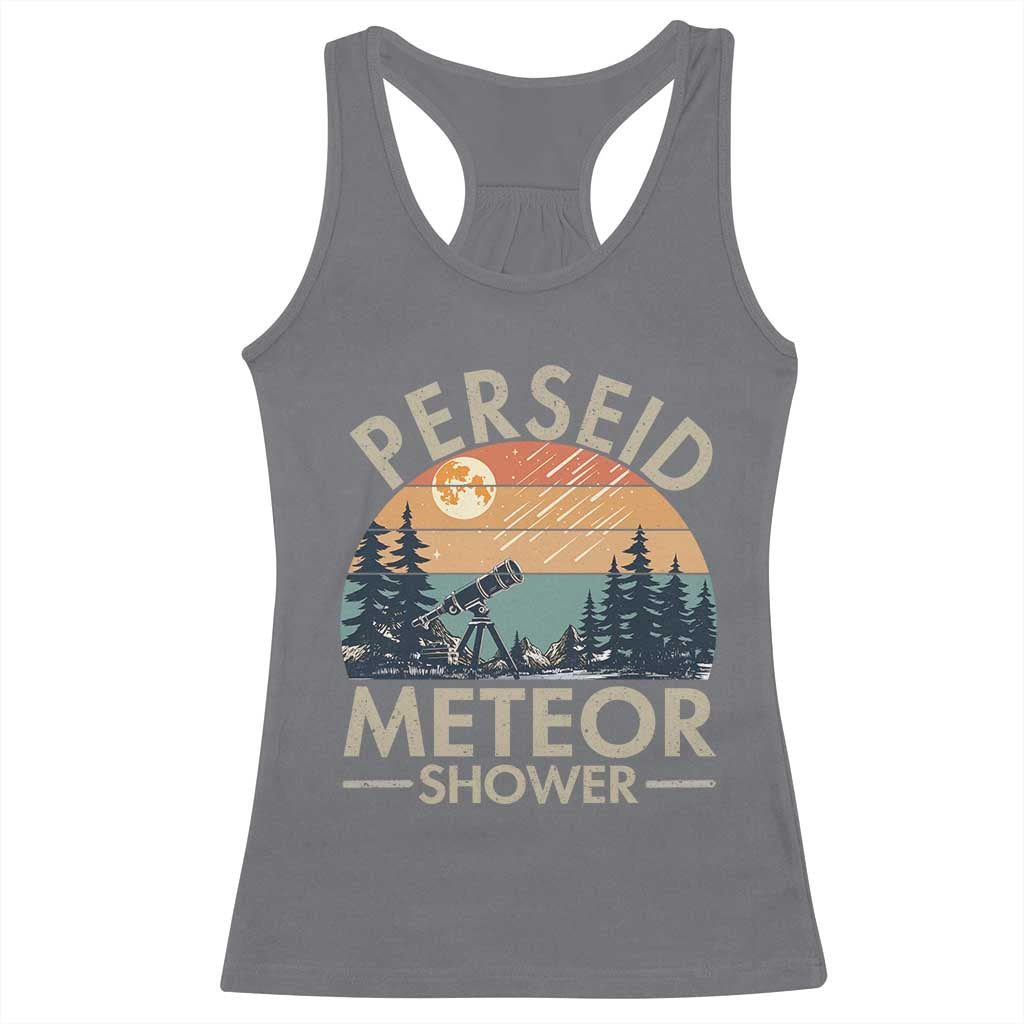 Perseid Meteor Shower Racerback Tank Top Vintage Astronomy Lover TS12 Charcoal Print Your Wear