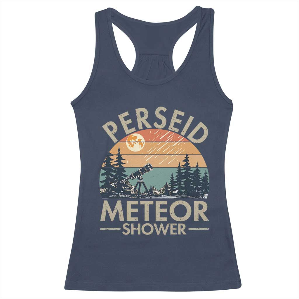 Perseid Meteor Shower Racerback Tank Top Vintage Astronomy Lover TS12 Navy Print Your Wear