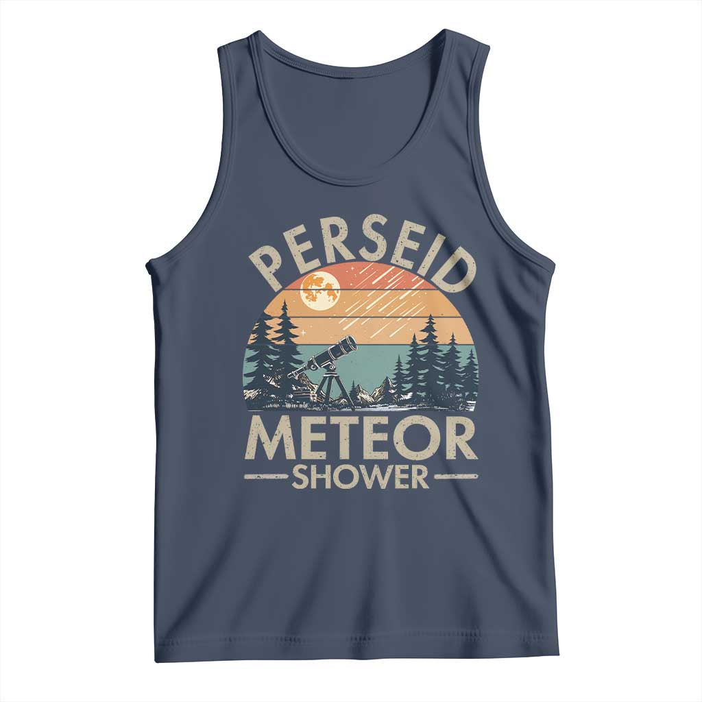 Perseid Meteor Shower Tank Top Vintage Astronomy Lover TS12 Navy Print Your Wear