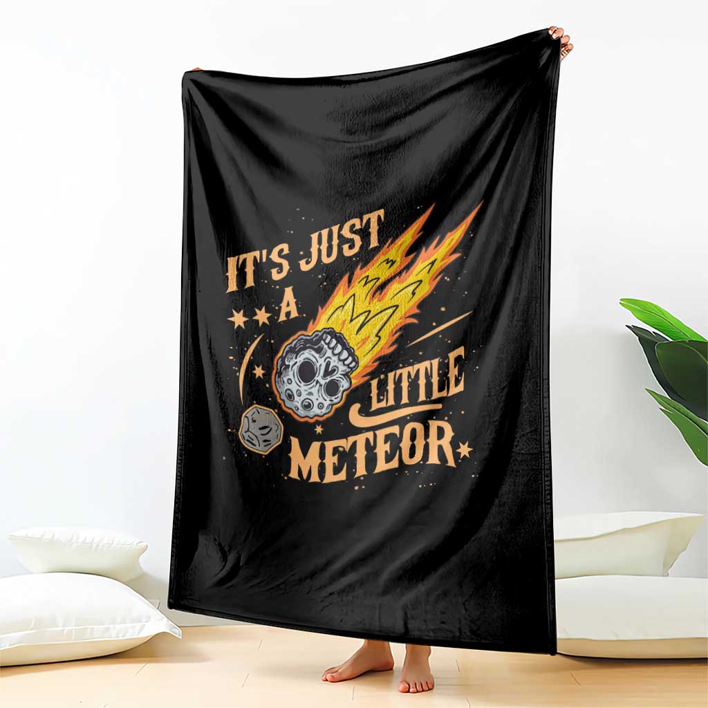 Funny Skull Meteorite Throw Blanket Just A Little Meteor TS12 Print Your Wear