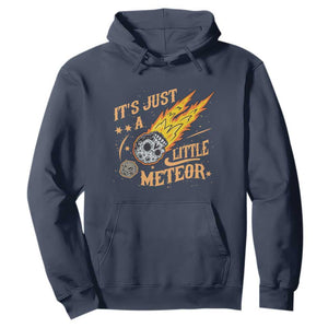 Funny Skull Meteorite Hoodie Just A Little Meteor TS12 Navy Print Your Wear