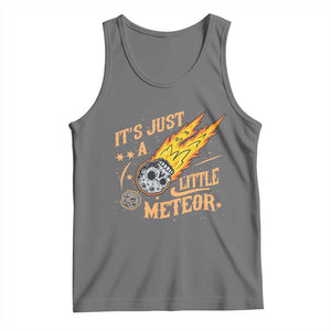 Funny Skull Meteorite Tank Top Just A Little Meteor TS12 Black Heather Print Your Wear