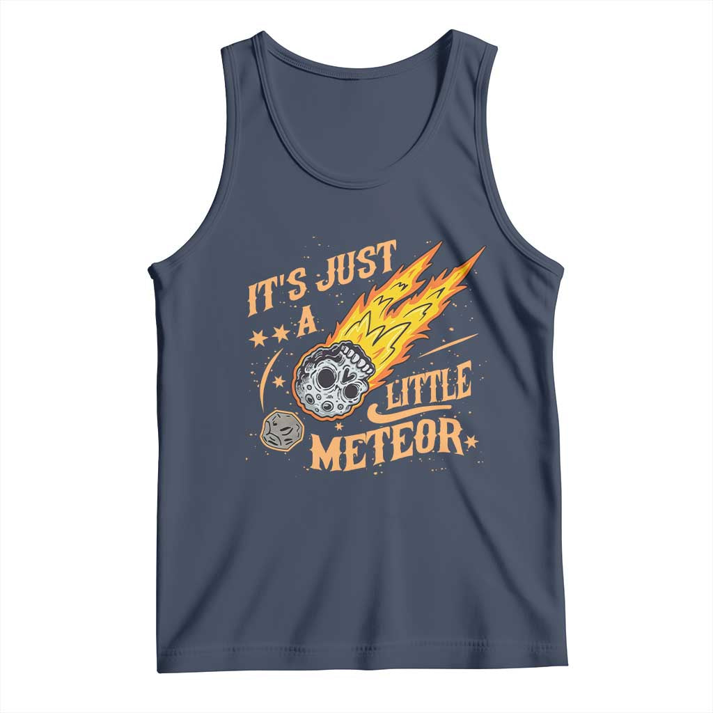Funny Skull Meteorite Tank Top Just A Little Meteor TS12 Navy Print Your Wear