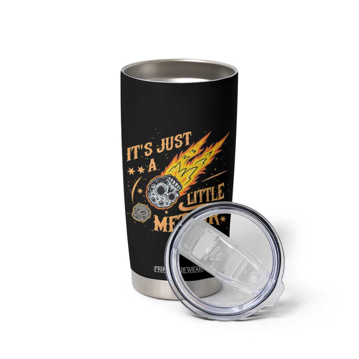 Funny Skull Meteorite Tumbler Cup Just A Little Meteor TS12 Print Your Wear