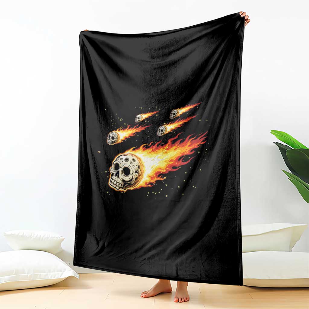 Skull Meteorite Throw Blanket Deep Space Asteroid Meteor Shower TS12 Print Your Wear