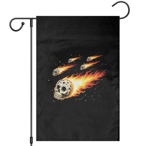 Skull Meteorite Garden Flag Deep Space Asteroid Meteor Shower TS12 Black Print Your Wear