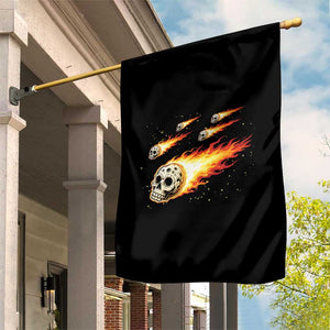 Skull Meteorite Garden Flag Deep Space Asteroid Meteor Shower TS12 Print Your Wear