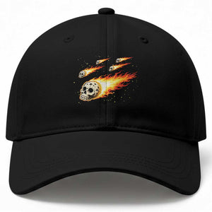 Skull Meteorite Baseball Cap Deep Space Asteroid Meteor Shower TS12 Print Your Wear