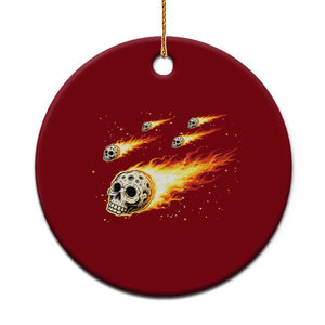 Skull Meteorite Ceramic Ornament Deep Space Asteroid Meteor Shower TS12 1pc Red Print Your Wear