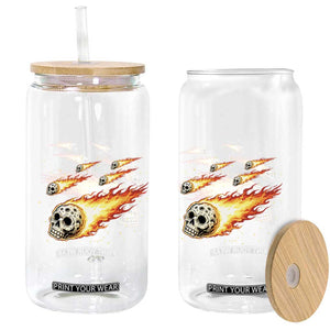 Skull Meteorite Glass Can Deep Space Asteroid Meteor Shower TS12 Print Your Wear