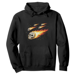Skull Meteorite Hoodie Deep Space Asteroid Meteor Shower TS12 Black Print Your Wear
