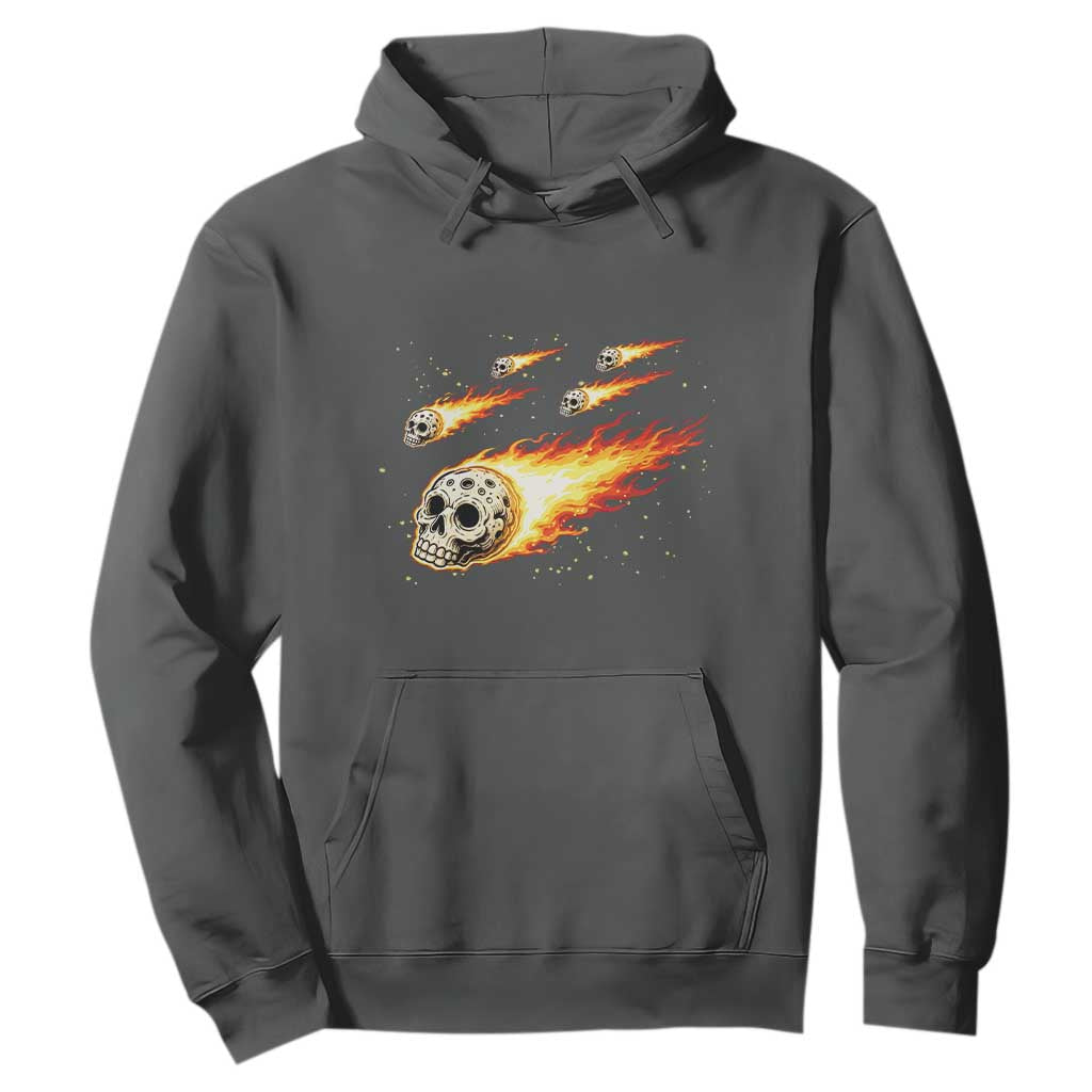 Skull Meteorite Hoodie Deep Space Asteroid Meteor Shower TS12 Dark Heather Print Your Wear