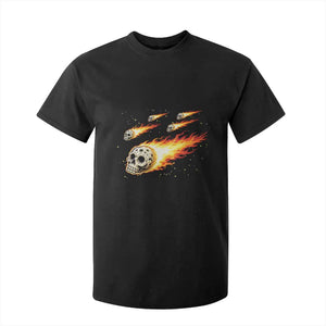 Skull Meteorite T Shirt For Kid Deep Space Asteroid Meteor Shower TS12 Black Print Your Wear