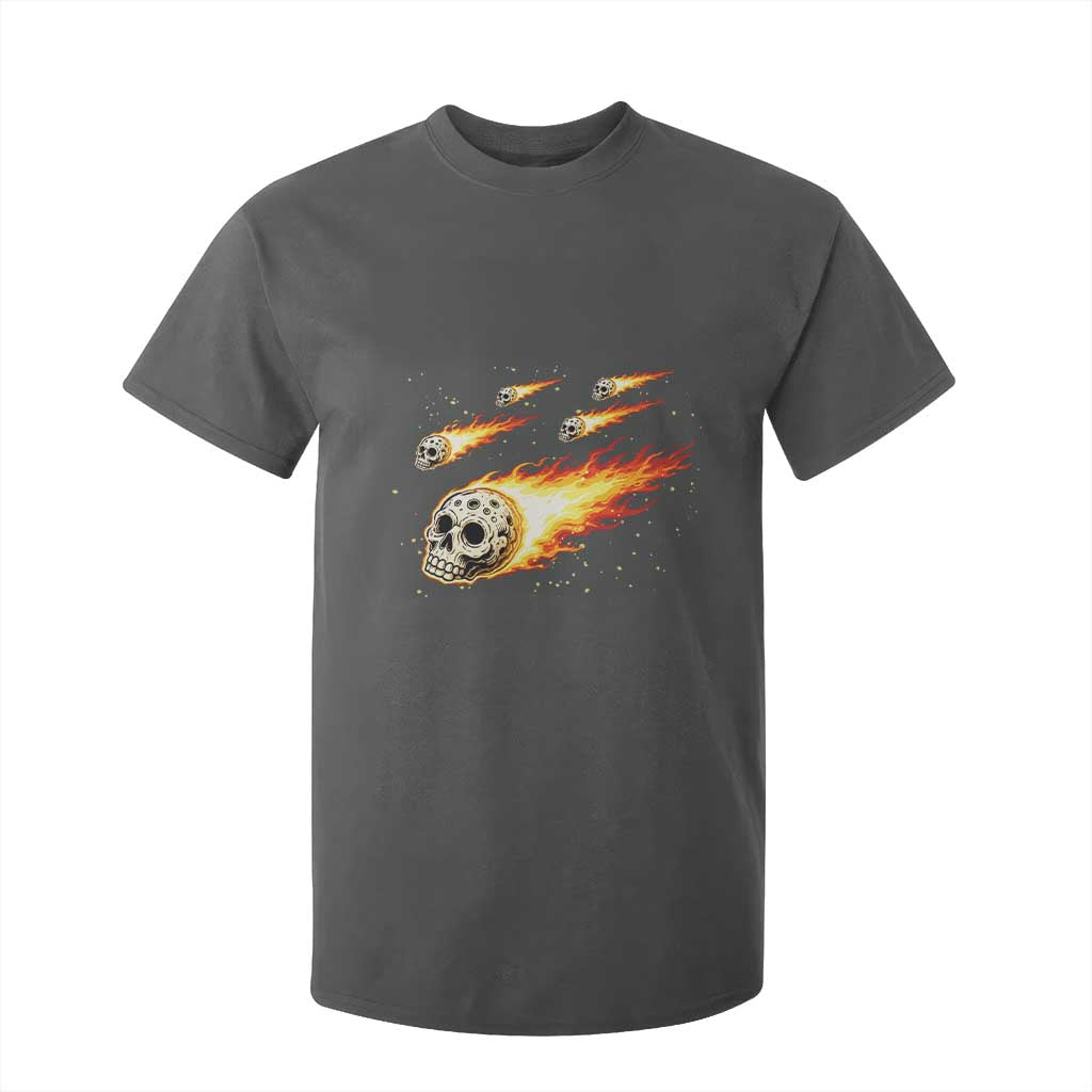 Skull Meteorite T Shirt For Kid Deep Space Asteroid Meteor Shower TS12 Dark Heather Print Your Wear