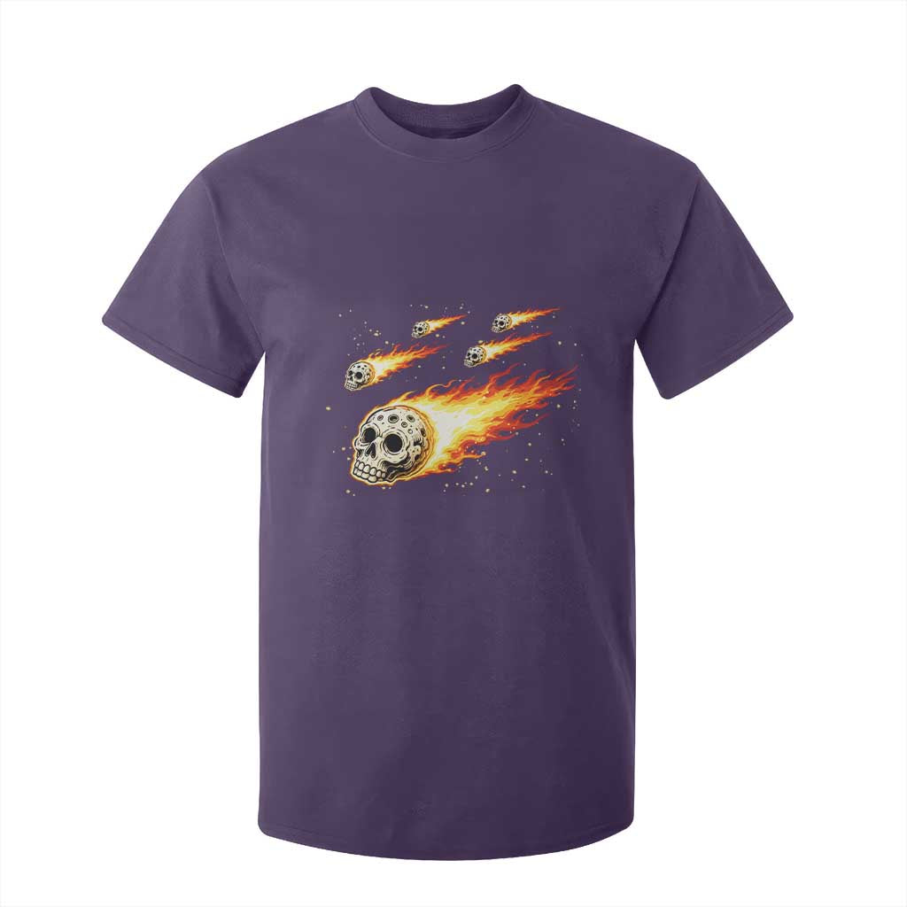 Skull Meteorite T Shirt For Kid Deep Space Asteroid Meteor Shower TS12 Purple Print Your Wear