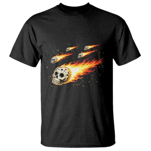 Skull Meteorite T Shirt Deep Space Asteroid Meteor Shower TS12 Black Print Your Wear