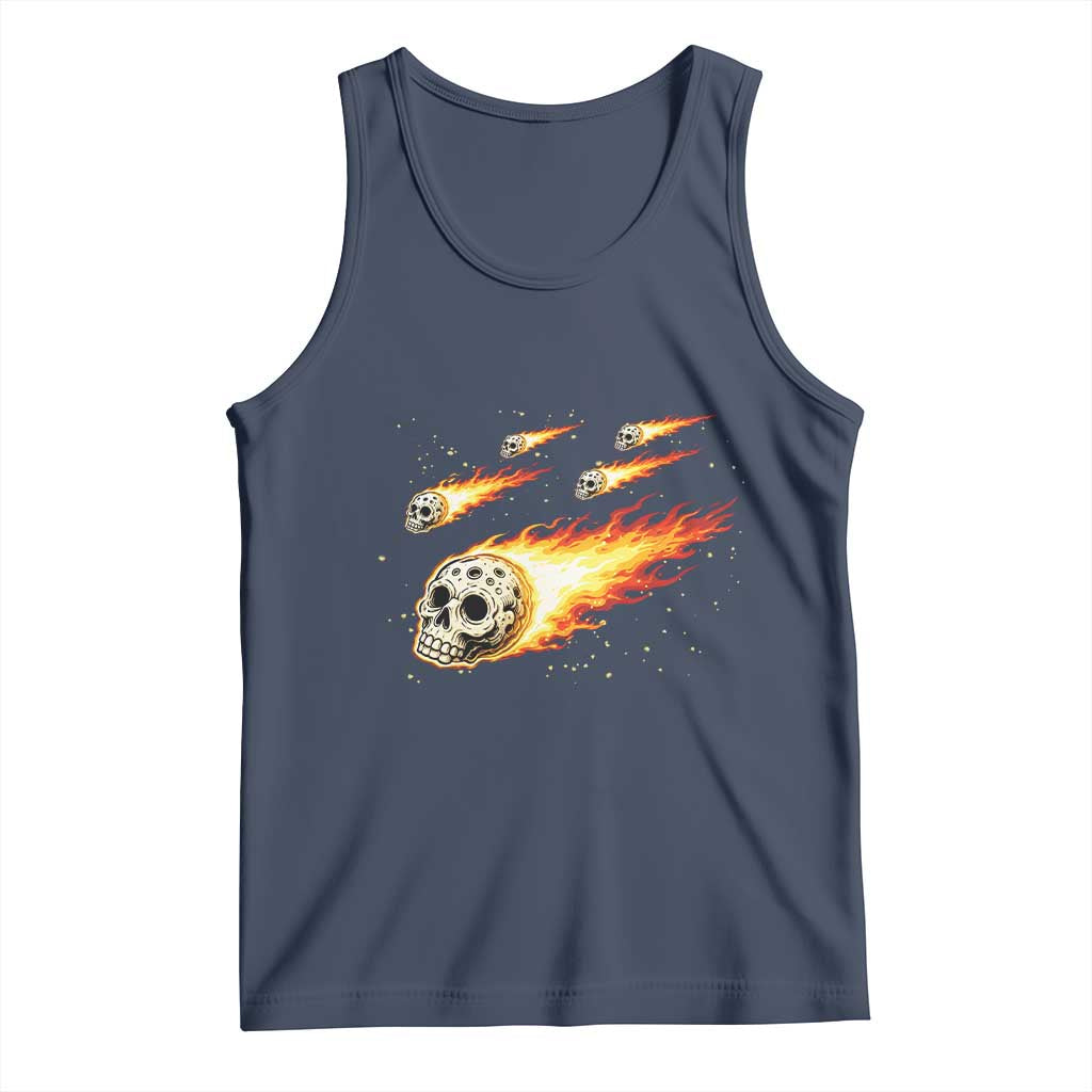 Skull Meteorite Tank Top Deep Space Asteroid Meteor Shower TS12 Navy Print Your Wear
