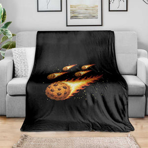 Cookie Meteor Shower Throw Blanket Funny Space Dessert TS12 Print Your Wear